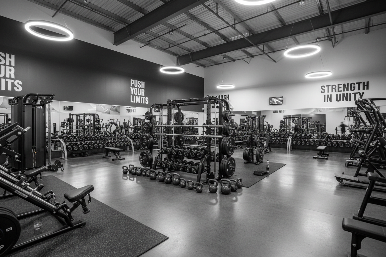 Modern Gym Training Floor